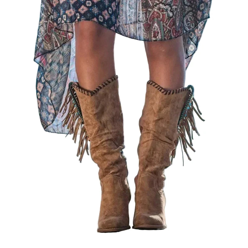 Botas con flecos